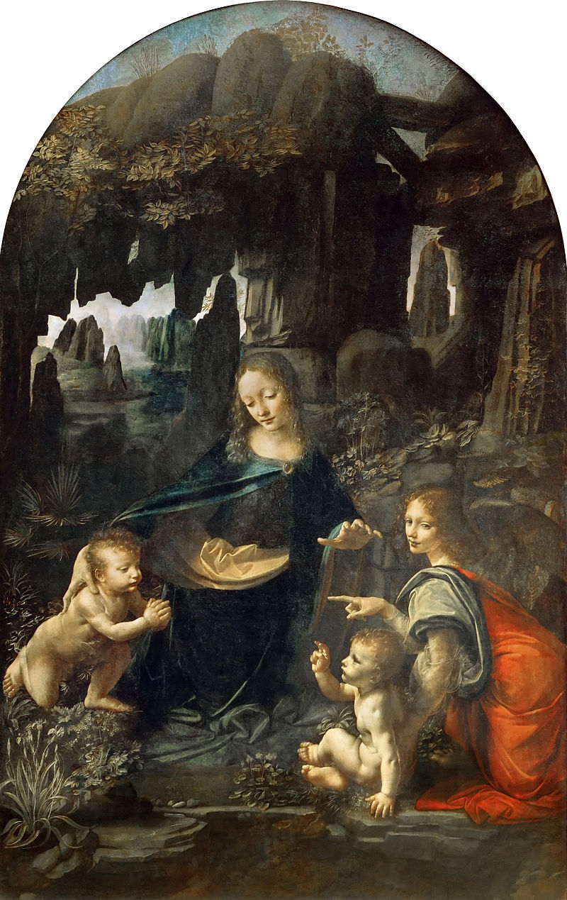 800px-Leonardo_Da_Vinci_-_Vergine_delle_Rocce_(Louvre)