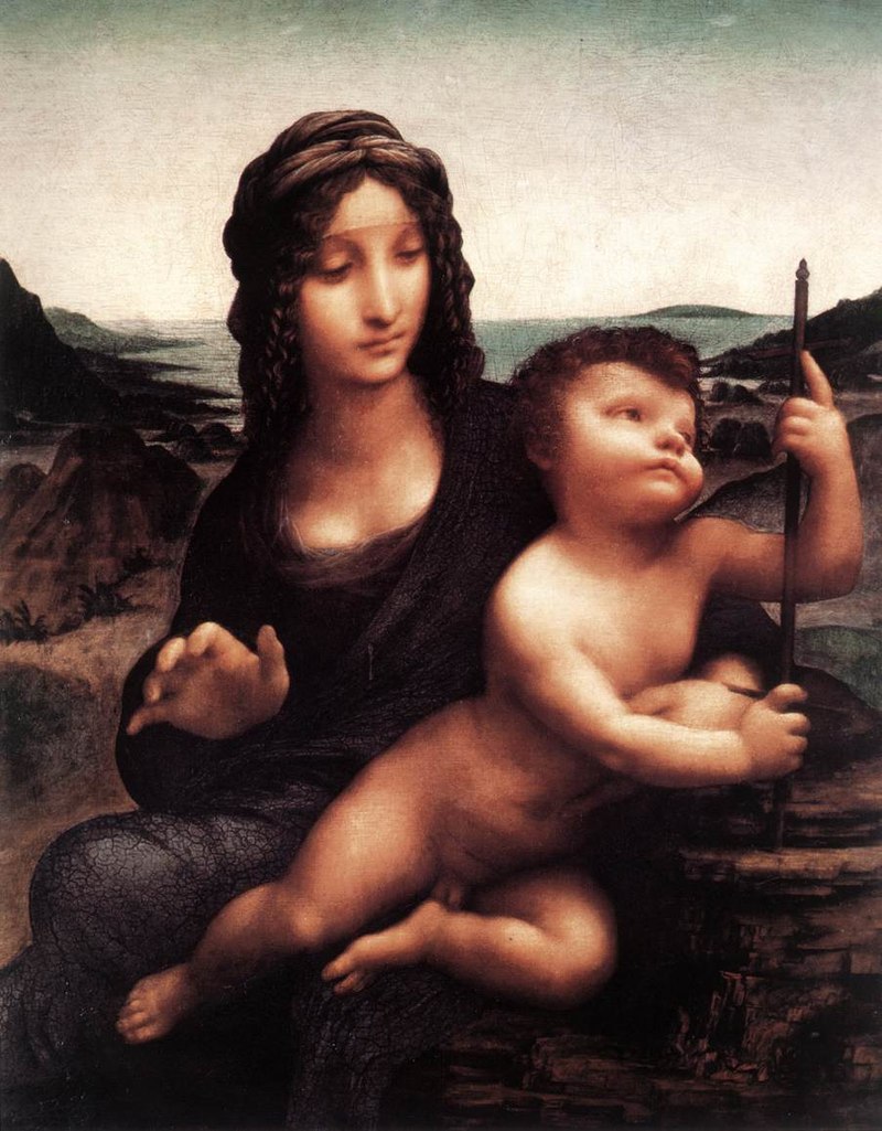 800px-Leonardo_da_Vinci,_Madonna_of_the_Yarnwinder,_Buccleuch_version